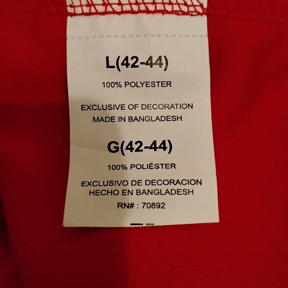 Arsenal Men's Red Jersey Large - Picture 8 of 8